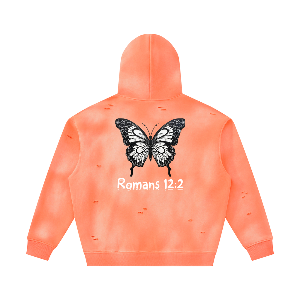 Transform Sunfade Frayed Fleece Hoodie
