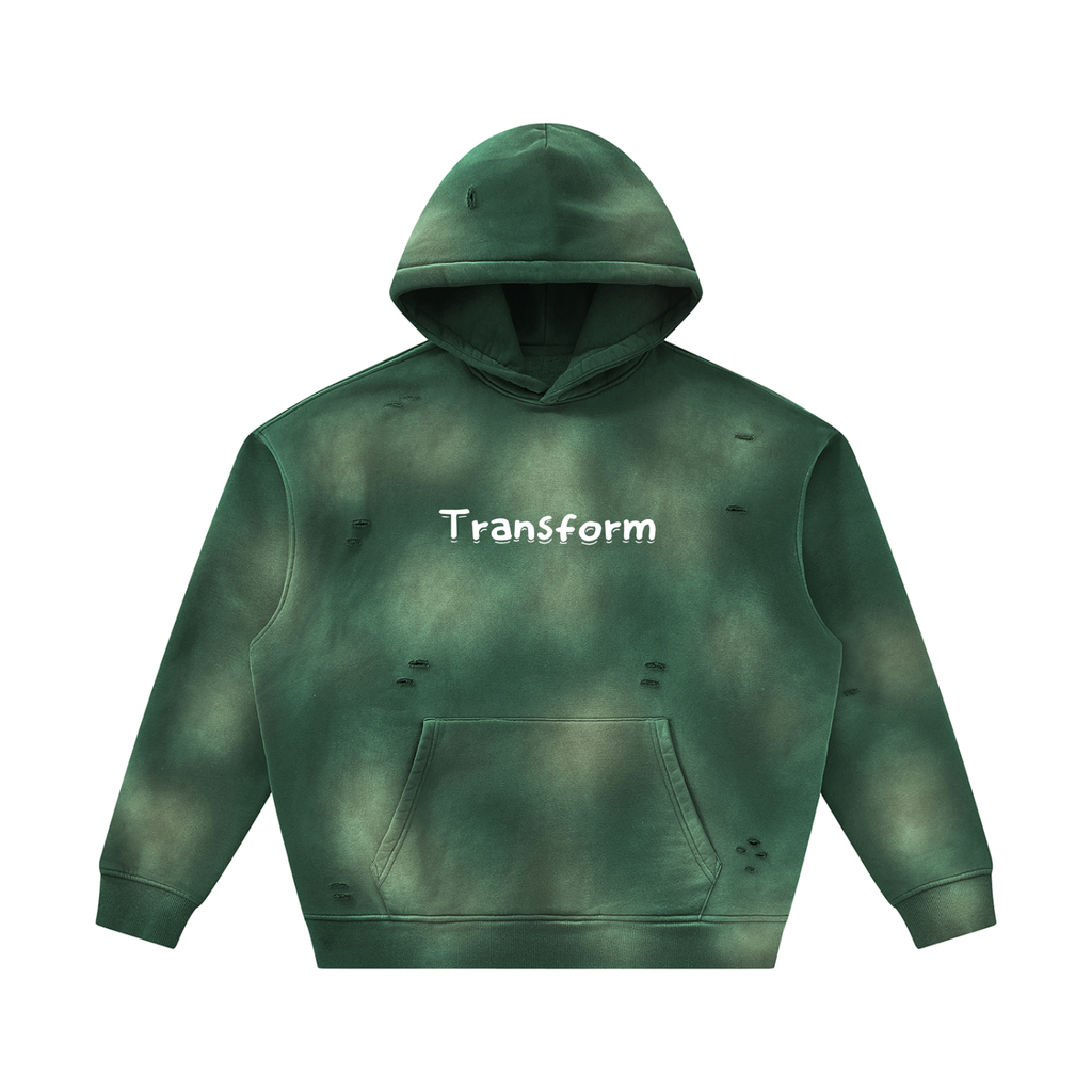 Transform Sunfade Frayed Fleece Hoodie