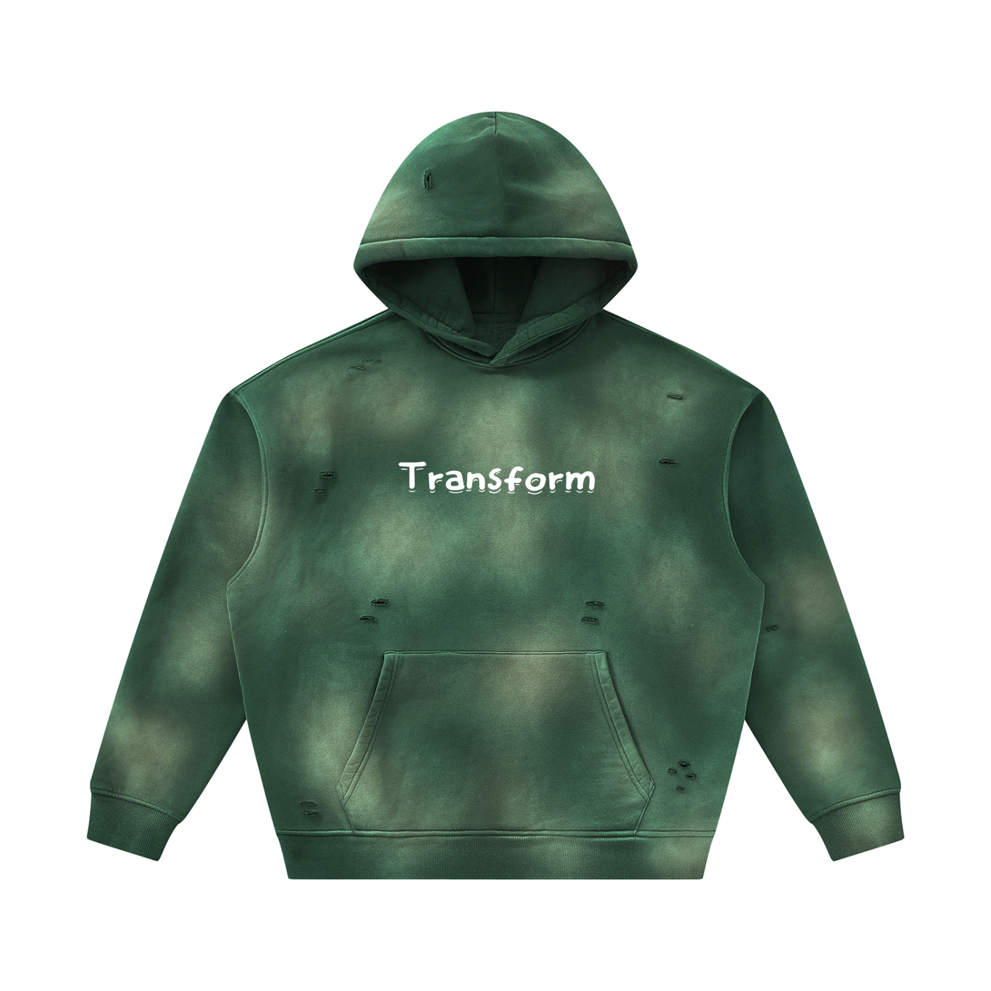Transform Sunfade Frayed Fleece Hoodie