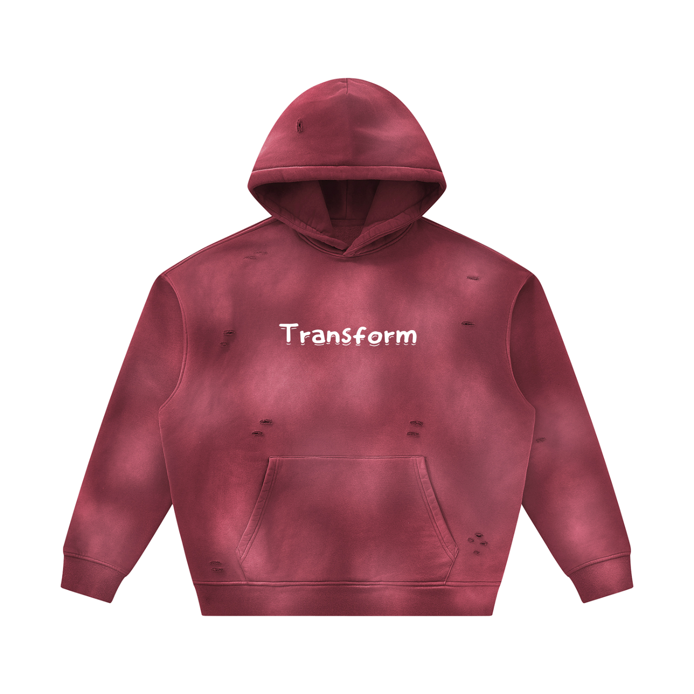 Transform Sunfade Frayed Fleece Hoodie