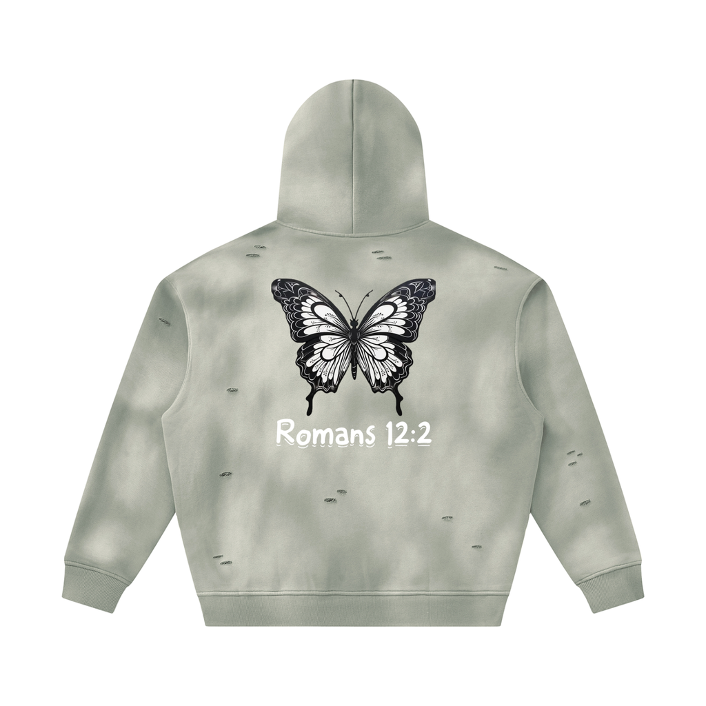 Transform Sunfade Frayed Fleece Hoodie