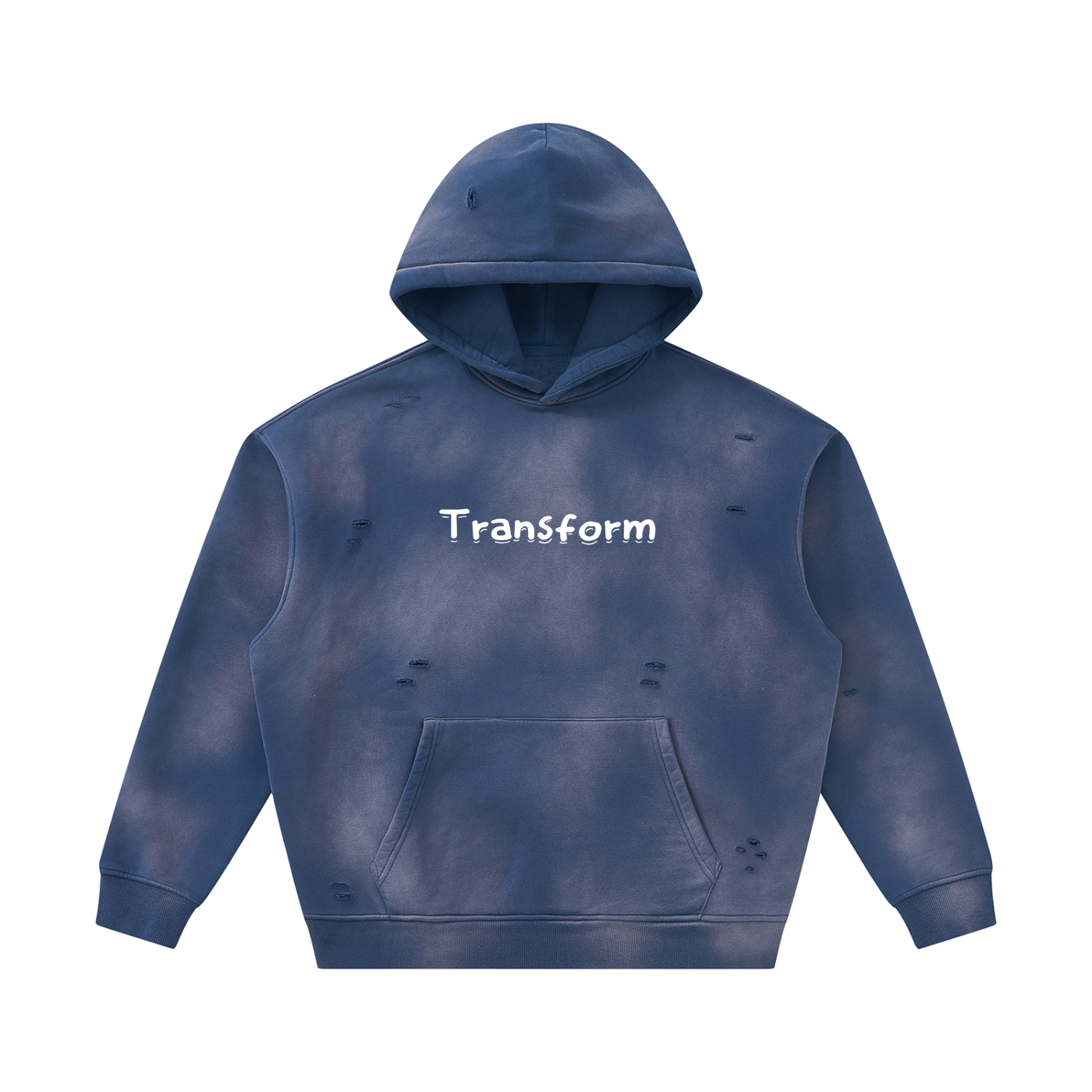 Transform Sunfade Frayed Fleece Hoodie