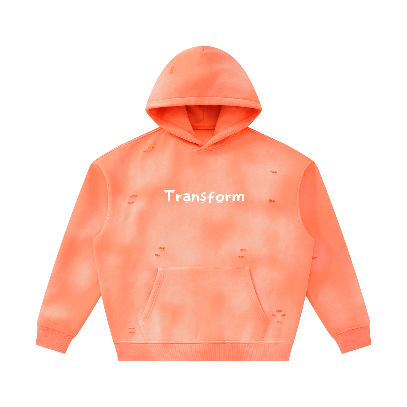 Transform Sunfade Frayed Fleece Hoodie