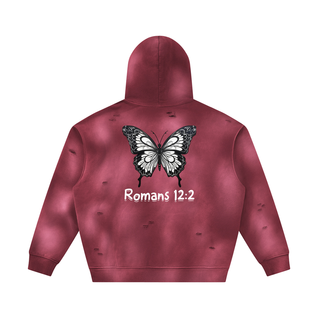 Transform Sunfade Frayed Fleece Hoodie
