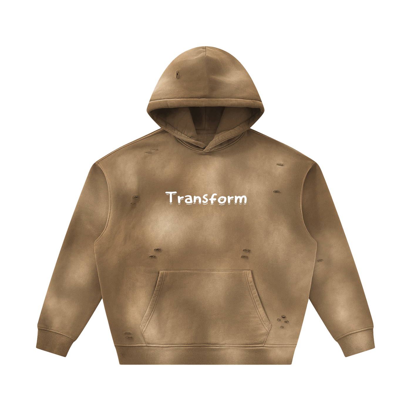 Transform Sunfade Frayed Fleece Hoodie