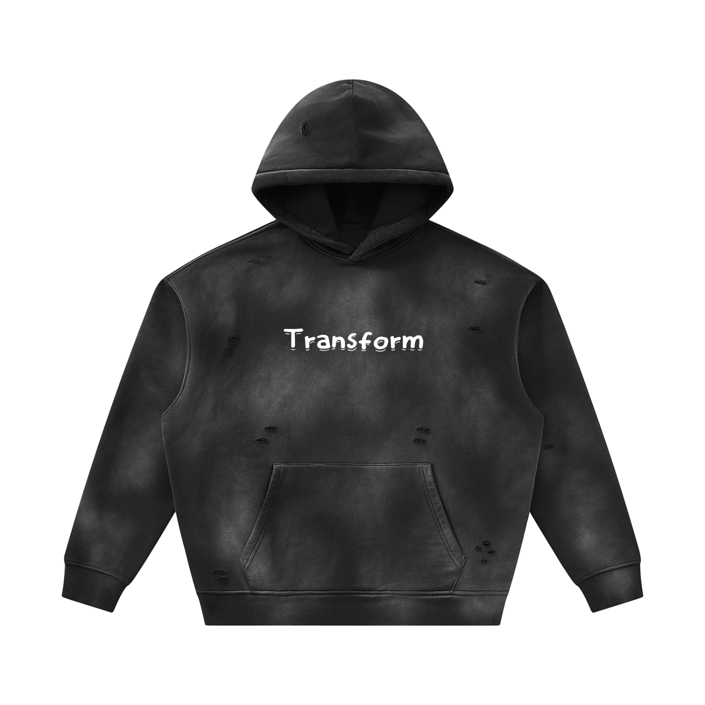 Transform Sunfade Frayed Fleece Hoodie