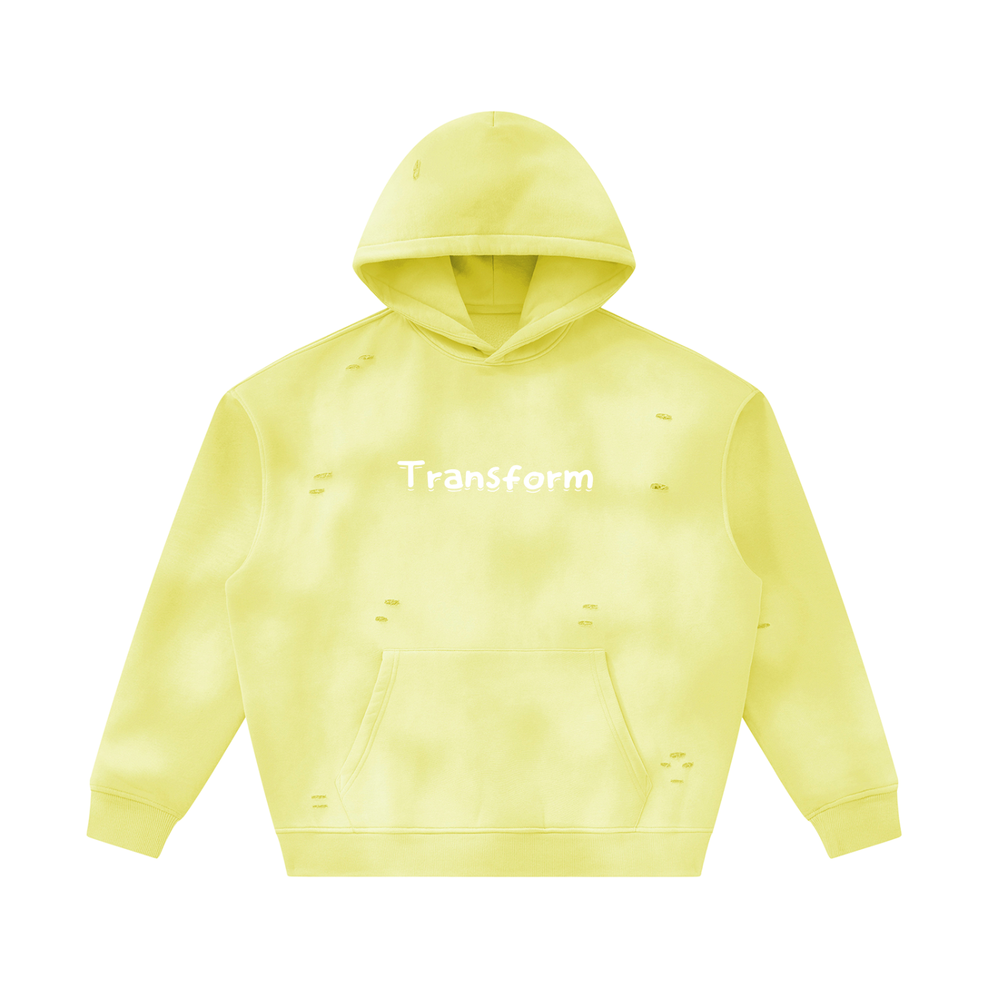 Transform Sunfade Frayed Fleece Hoodie