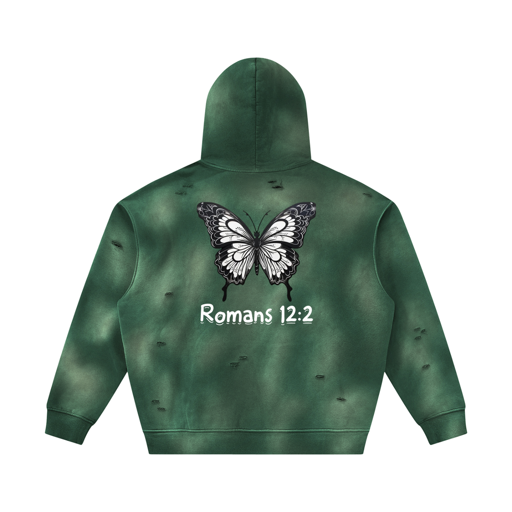 Transform Sunfade Frayed Fleece Hoodie
