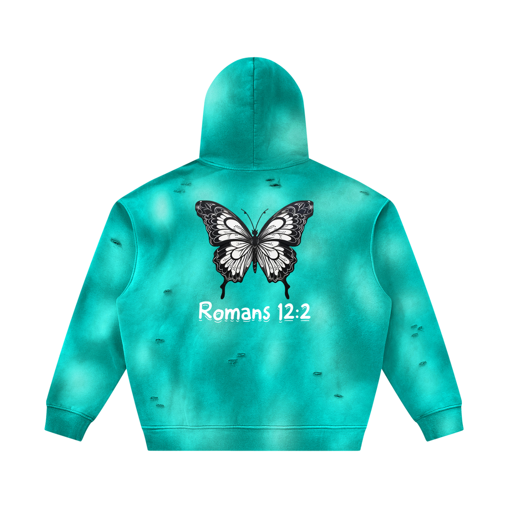Transform Sunfade Frayed Fleece Hoodie