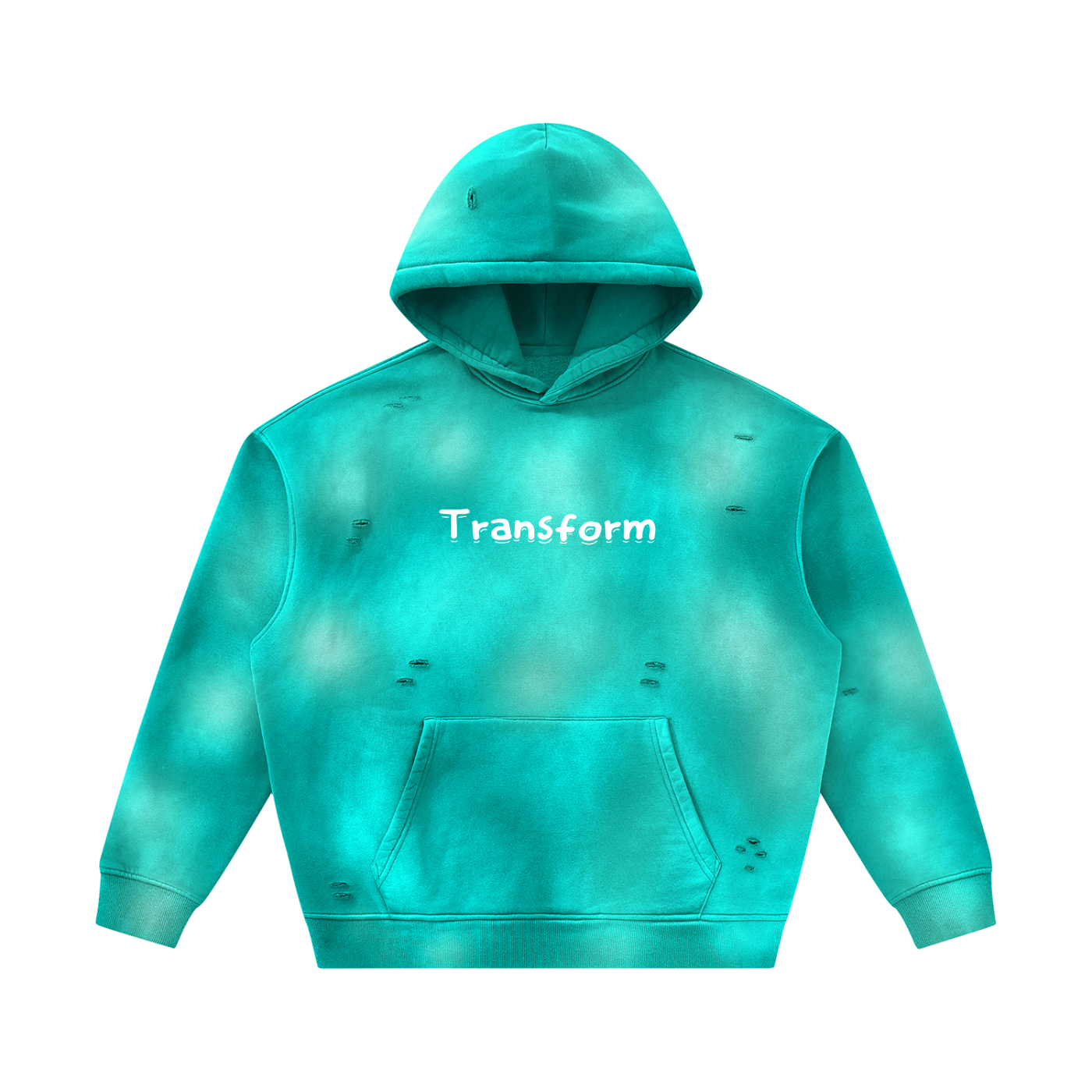 Transform Sunfade Frayed Fleece Hoodie